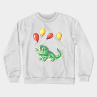 Three Horns, Four Balloons Crewneck Sweatshirt